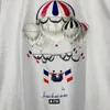 2022ss camisetas hombres mujeres algodón Casual KITH globo de aire caliente impresión camiseta Oversize Tops camisetas