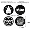 Sorcière émail broches étoile lune OUIJA oui ou non bizarres monsieur personnalisé foncé broche Denim chemise boucle Badges cadeau ami