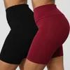 Kvinnor hög midja träning yoga shorts sömlös sport träning fitness löpande dansande cyklist kort T200601