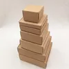 24pcs Multi -Size Paper Soap Box Kraft Paper Gift Package с прозрачным ПВХ