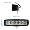 2 pezzi 12V barra luminosa a LED per auto 18W 6000K luce da lavoro a LED per auto super luminosa IP67 riflettore impermeabile lampada da guida fuoristrada 4492379