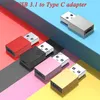 USB 3.1 Male to Type C Female Portable Adapter Cell Phone Accessories Connector OTG Converter Universal for USB C Smartphones