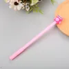 36 PCS Cartoon Jellycoloured Silice Gel Stylo Mignon Papeterie Hibou Eau Creative Signature Kawaii Fournitures Scolaires Y200709