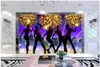 Custom photo wallpapers 3d murals wallpapers Fashion Bar KTV disco dream ballroom nightclub tooling background wall papers home decoration