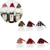 Christmas Decorations Nordic Style Faceless Doll Elf pendant Christmas Wine Bottle Sleeve Pendant Gift Christmas Tree Ornament w-00387