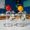 Schöner Glas Bong einzigartiger Recycler Perkolator 7,4 Zoll Öl DAB-Rigs 14mm Weibliche Gelenkwasserleitungen mit Schüssel DHL20093