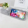 Konijnenbont Pluche Fuzzy Fluffy Soft Cases voor iPhone14promax 14PRO 14plus 14 13promax 13pro 13 12 11 Pro MAX XR Imitatiewol Luxe Bling Diamond Case