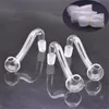 high quality Smoking Pipes male female clear thick pyrex glass oil burner pipe for oilling rigs glass bongs big bowls cheapest