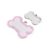 NOUVEAUPet Chat Chien Colliers ID Tags Costume En Forme D'os Animaux Carte D'identité DIY étiquette de nom pour Chiot Chiens Chat Toilettage Accessoires Vêtements RRA12011