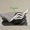 New Store Promotion 100pcs Bamboo Charcoal Inserts Reusable Liners For Pocket Cloth Diapers Absrobent Pads 5- layers Onsale 201117