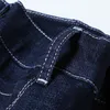 Winter Business Casaul Jeans Men STRIPLE FIT العلامة التجارية دافئة سميكة الجينز الجينز الأزرق الأسود الطويل الحجم الذكور 35 40 42 44 201123
