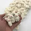 100st Partihandel 3,5 cm 4 cm mjuk mini Joint Rabbit Pendant Bunny för Key Chain Bouquet Toy Doll Diy Ornaments Presents