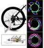 Pneus de vélo moto, pneus de vélo 32 LED, lampe à rayons Flash, lumières de cyclisme en plein air pour roue de 24 pouces