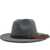 Sombrero de Jazz de invierno, sombreros formales, gorra de ala ancha para hombres y mujeres, gorra de Panamá, gorras Fedora de fieltro, accesorios de moda para mujer, sombrero Trilby para mujer, NUEVO