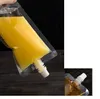 Bolsas Clear Bebida Bolsas Bolsas 200ml - 500ml Bolsa de Beber Plástico Stand-up com suporte Reclosable Água à prova de calor DH8987
