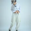 Mujeres hip hop hip hop hip hop jazz jazz dance marca de moda suelta deportes casual pantalones de entrenamiento con piernas pantalones versátiles gris blanco