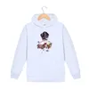 Mens DIY Hoodies Cartoon Beauty & Butterfly Print Hoodies Men Women Casual Solid Color Sweatshirts Fashion Autumn Wear