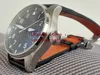 Herrens lyxprodukter Armbandsurese av kvalitet Klassiska Big Watches 7Days Power Reserve 46mm Black Dial Steel Automatic Movem257U