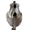 Повседневные платья женские винтажные кружевные викторианские платья с длинными расклешенными рукавами готический хвост плиссированные открытые Хэллоуин ретро косплей