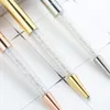 3pcs Diamond Crystal Perpoint Pen Ring Office 07mm شخصية الشعار المخصصة للقرطاسية للهدية المعدنية 19273500