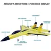 CSOC 2.4Ghz RC Plane Aircraft Airplane Remote Control Foam Glider Fixed Wing Toys for Kids Adult 220311