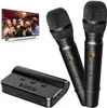 auto Draadloze Microfoon Karaoke Speler Professionele Handheld Karaoke Mic Frequentie Instelbaar 80M Voor mobiel Stage Party Kerk Show Meeting