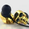 casque filaire BB-05 Skull Metal In-Ear Cell Phone Earphones MP3 Headphones