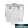 24pcs 30ml 1OZ Botellas de vidrio con tapas de aluminio 30 * 70mm Frascos de vidrio Envases de vidrio transparente Botellas de perfume