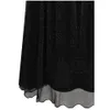 Angel-Fashions Women's V Neck Pleated Beading Afton Klänning Lång En Linje Formell Party Gown Black 486 LJ201119