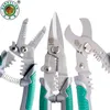 BERRYLION 7"/8" Crimping Pliers 3 in 1 Wire Stripper Scissors For Cutting Cable Leather Electrician Hand Crimping Tools Y200321