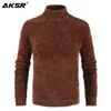 Men's Sweaters Turtleneck Knitted Sweater Cashmere Wool Winter Men 2022 Pullover Man Swetry Pull Col Roul Homme1