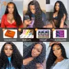 28inch Lace Closure Wigs Peruvian Water Wave 4x4 Lace Closure Long Human Hair Wigs for Black Women Water Wave 180% Density224r