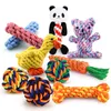 Mixed Designs Bite Resistant Pet Dog Chew Speelgoed Voor Kleine Honden Schoonmaken Tanden Puppy Hond Touw Knoop Bal Speelgoed Spelen Dieren Honden Speelgoed Huisdieren