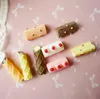 Yolk crisp chocolate strawberry sandwich Craft Tools imitation resin bar DIY material package cream mobile phone shell accessories