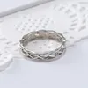 Banda Hollot Braid Ring Silver Rose Gold Gold Rings Band For Men Women Fashion Jewelry Will e Sandy Gift