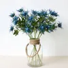 Fleurs décoratives couronnes plantes à la maison décor artificiel éryngium thorTles tampon simulation plastic