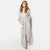 Kvinnors Ultra Långrockar Mikrofiber Fleece Golvlängd Plus Storlekar Badrockar Sleepwear Loungewear Nattklänning Pyjamas Robes 210203