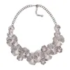 Novo design vintage gargantilha colar para mulheres moda folha grossa liga colares collier femme jóias3465793