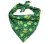 Golden retriever drool towel 4pic/set St. Patrick's Day Triangle Towel for Pet Irish Day Dog and Cat Spit Towel for Pet Dog and Cat Scarf