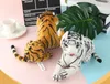 Realistische weiche Kuscheltiere Plüschtier Tiger gestreift weiß braun für Kindergeburtstagsgeschenke Weihnachtsfeiergeschenke8079649