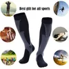 Chaussettes de compression Bas d'allaitement en nylon Spécialisé pour le cyclisme en plein air Chaussettes respirantes pour adultes à séchage rapide