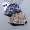 봄 가을 소년 소녀 재킷 유아 격자 무늬 자켓 Caot 캐주얼 코튼 Pompom 키즈 아기 아기 소녀 옷 코트 0-5 년 201106