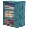 Sacos de Armazenamento 49 × 36 × 21Waterproof Instalável Bag Organizer Organizer Folding Closet para Colclow Quilt Blanket