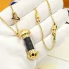 Europe America Style Men Lady Women Lovers Long Necklace With V Initials Wrap Leather Dumbbell Pendant 2 Color294A