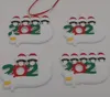 50 sztuk LOT kwarantanna Spersonalizowana nazwa Boże Narodzenie Zestaw ornamentów, Survivor Family Dostosowana pamiątka, Choinka Wiszące wiszące, Xmas DIY
