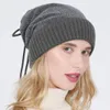 Multifunction drawstring Hat neckerchief fleece lined winter warm Beanie Skull Cap Neck for women will and sandy gift