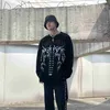 メンズセーターCoolalpacaアメリカンハイストリートゴシックダークウィングジャカード身に着た男性と女性のための緩い緩いセーター