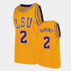 Maglia da basket personalizzata LSU Tigers 3 Alex Fudge 11 Justice Williams 4 Darius Days 5 Mwani Wilkinson 0 Brandon Murray 2 Eric Gaines 13 Tari Eason 20 Jerrell Colbert