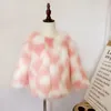 Manteau d'hiver pour veste en fausse fourrure multicolore pour enfant Baby girl glam Girls 201104