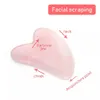 Natuurlijke Jade Gua Shaa Stone Board Massage Rose Quartz Guasha Plate Jade Face Massager Scrapers Tools voor Face Neck Back Body